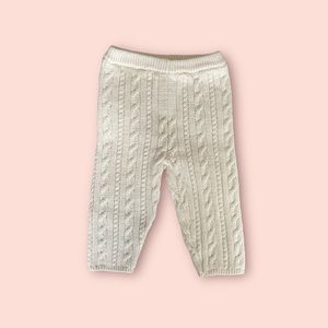 OSHKOSH B'GOSH TAN CABLE KNIT PANTS